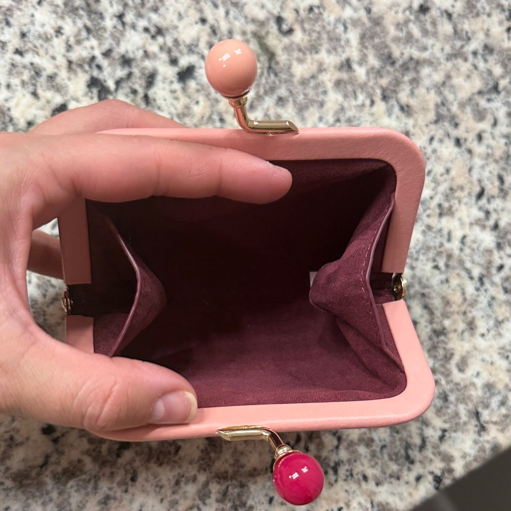 Coach Pink Cosmetic Coin Case - Picture 4 of 7
